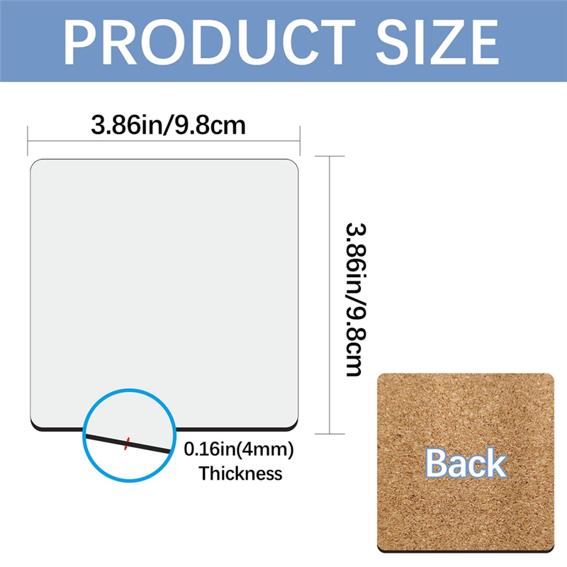 HGHO Sublimation Car Coasters  – Coaster Sublimation Blank Bewertung und Preis
