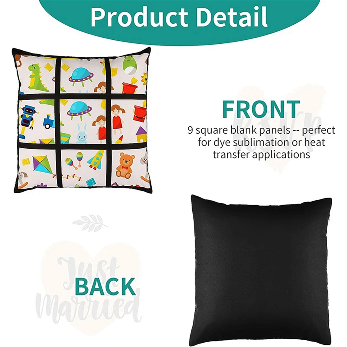 A45I 6Pcs Sublimation Blank Pa – Pillow Cover Sublimation Bewertung und Preis