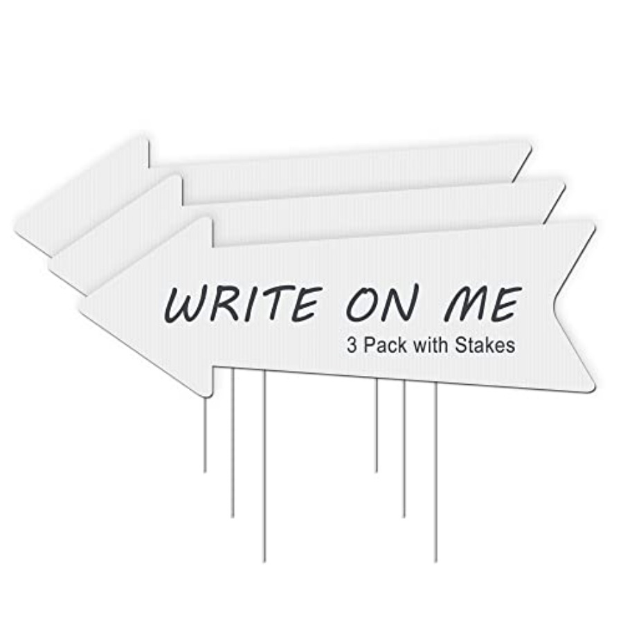Blank Arrow Signs with Stakes  – Yard Sign Blank Bewertung und Preis