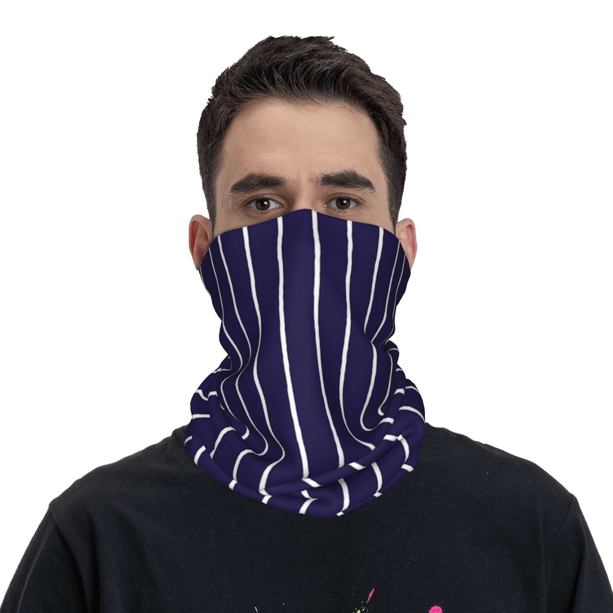 Navy Blue and White stripes Pi – Bandana Blank White Bewertung und Preis