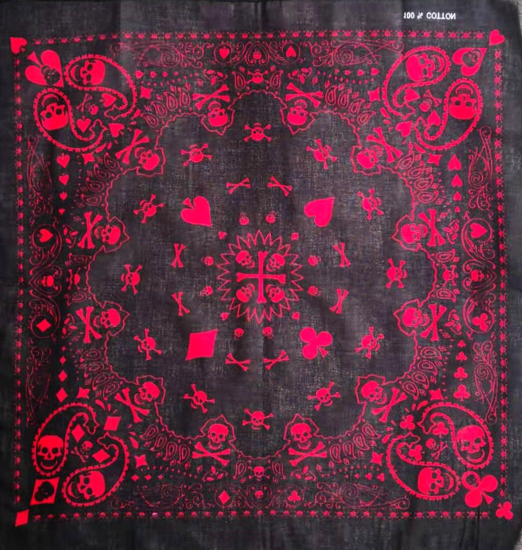 55cm White Black Red Skull Pok – Bandana Blank White Bewertung und Preis