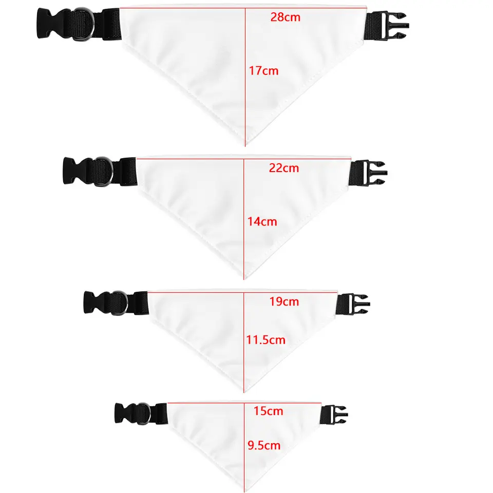 Sublimation White Blank Dog Pe – Bandana Blank White Bewertung und Preis