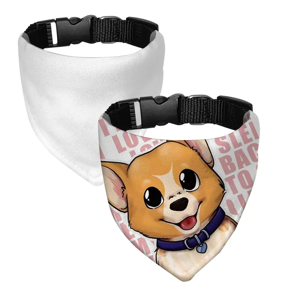Sublimation White Blank Dog Pe – Bandana Blank White Bewertung und Preis