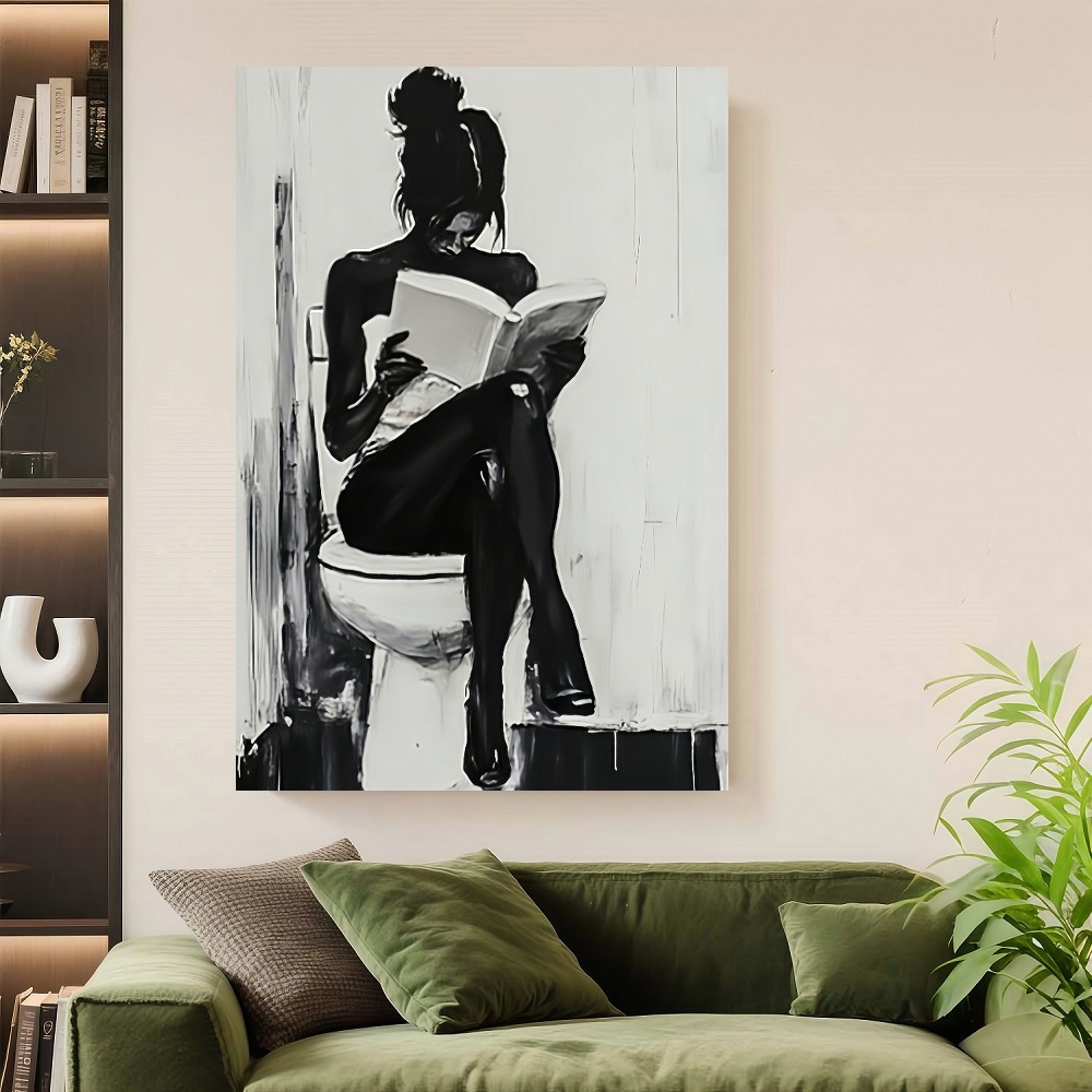 Framed 1pc Modern Abstract Wom – Canvas Wrap Ready Bewertung und Preis