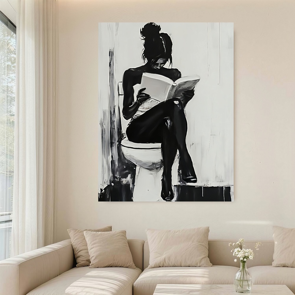 Framed 1pc Modern Abstract Wom – Canvas Wrap Ready Bewertung und Preis