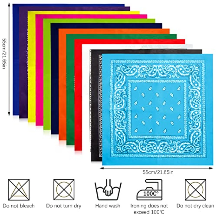 12- Bandanas for Men Women Pai – Bandana Blank White Bewertung und Preis