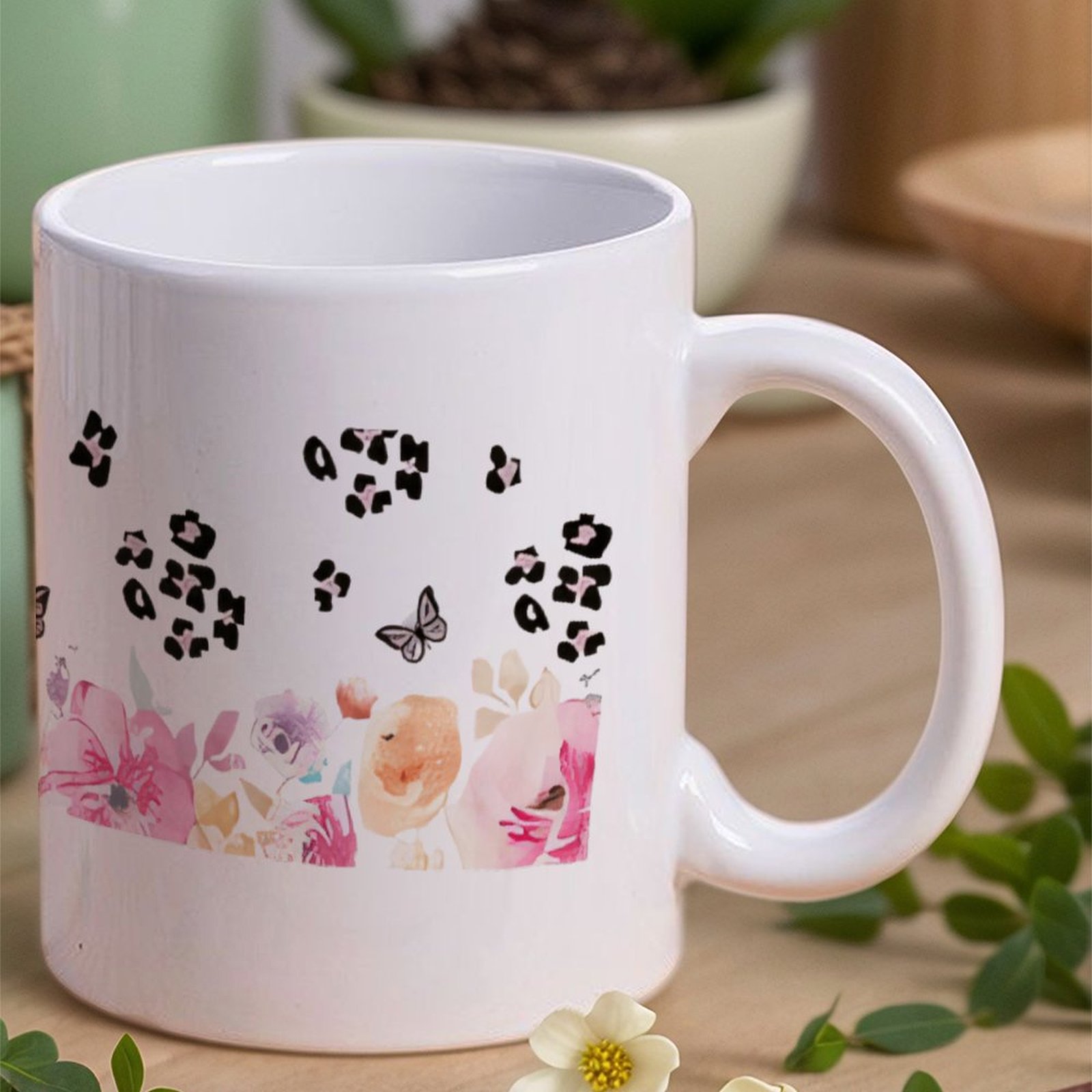 A Watercolor Painting Of Flowe – Sublimation Mug White Bewertung und Preis