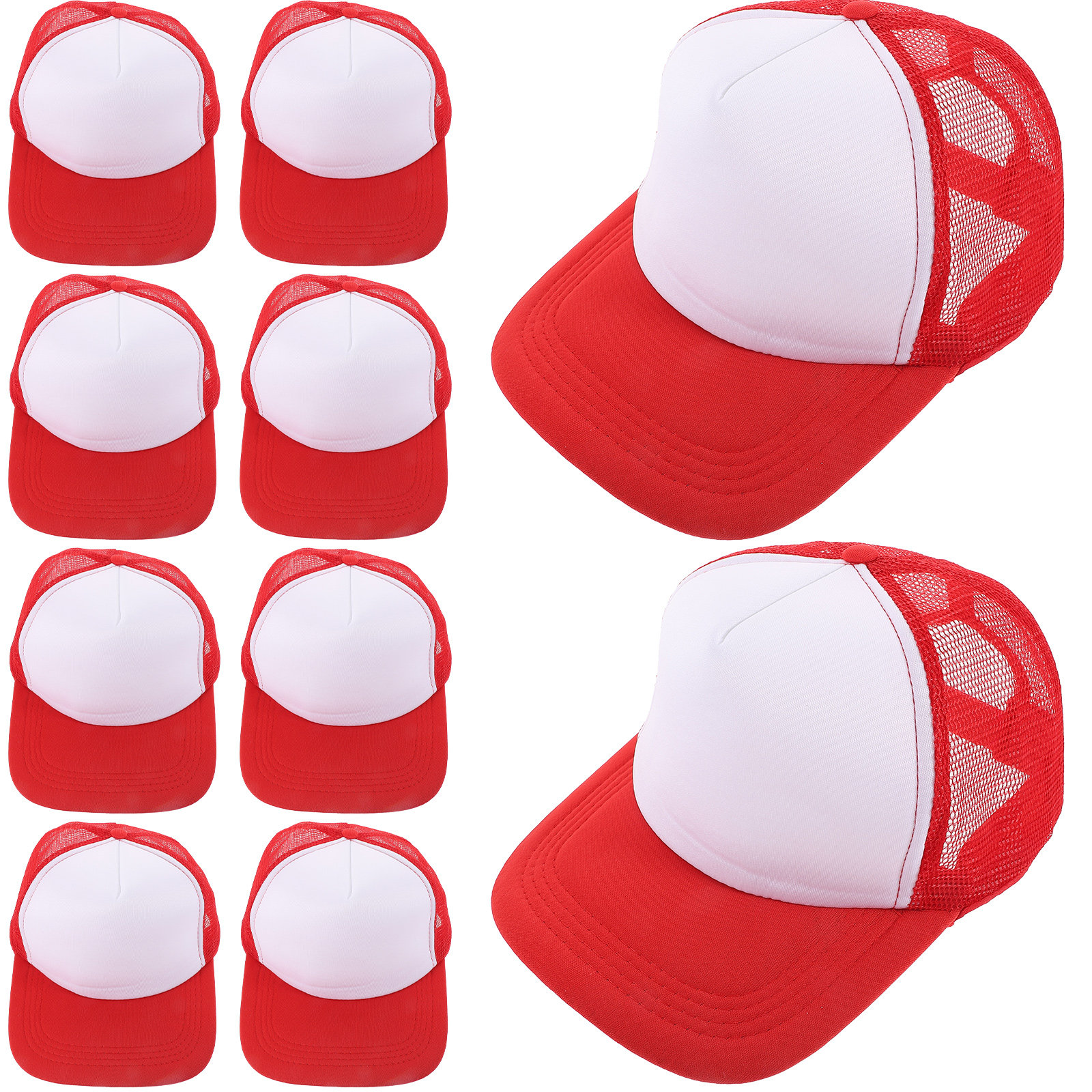 10pcs Blank Mesh Baseball Caps – Hat Sublimation Blank Bewertung und Preis