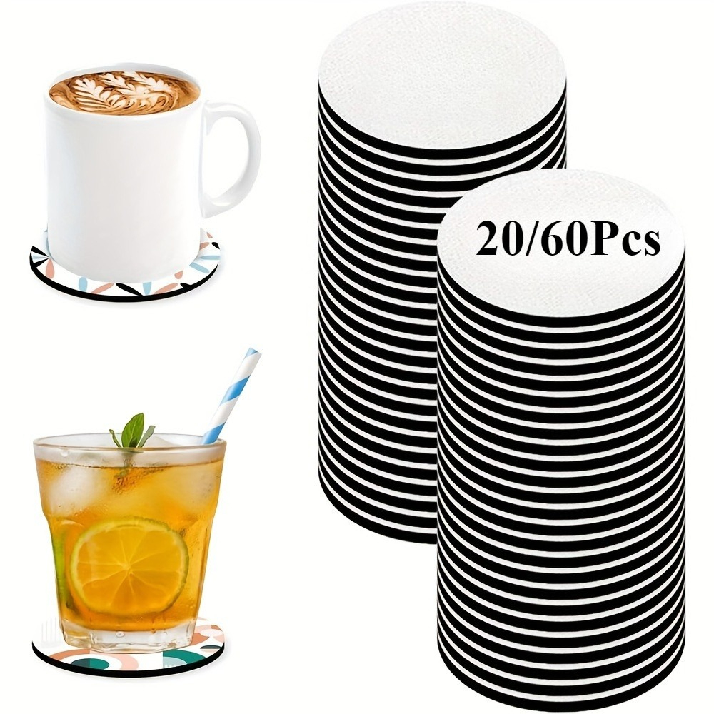 20/60pcs Coasters, Blank Heat- – Coaster Sublimation Blank Bewertung und Preis