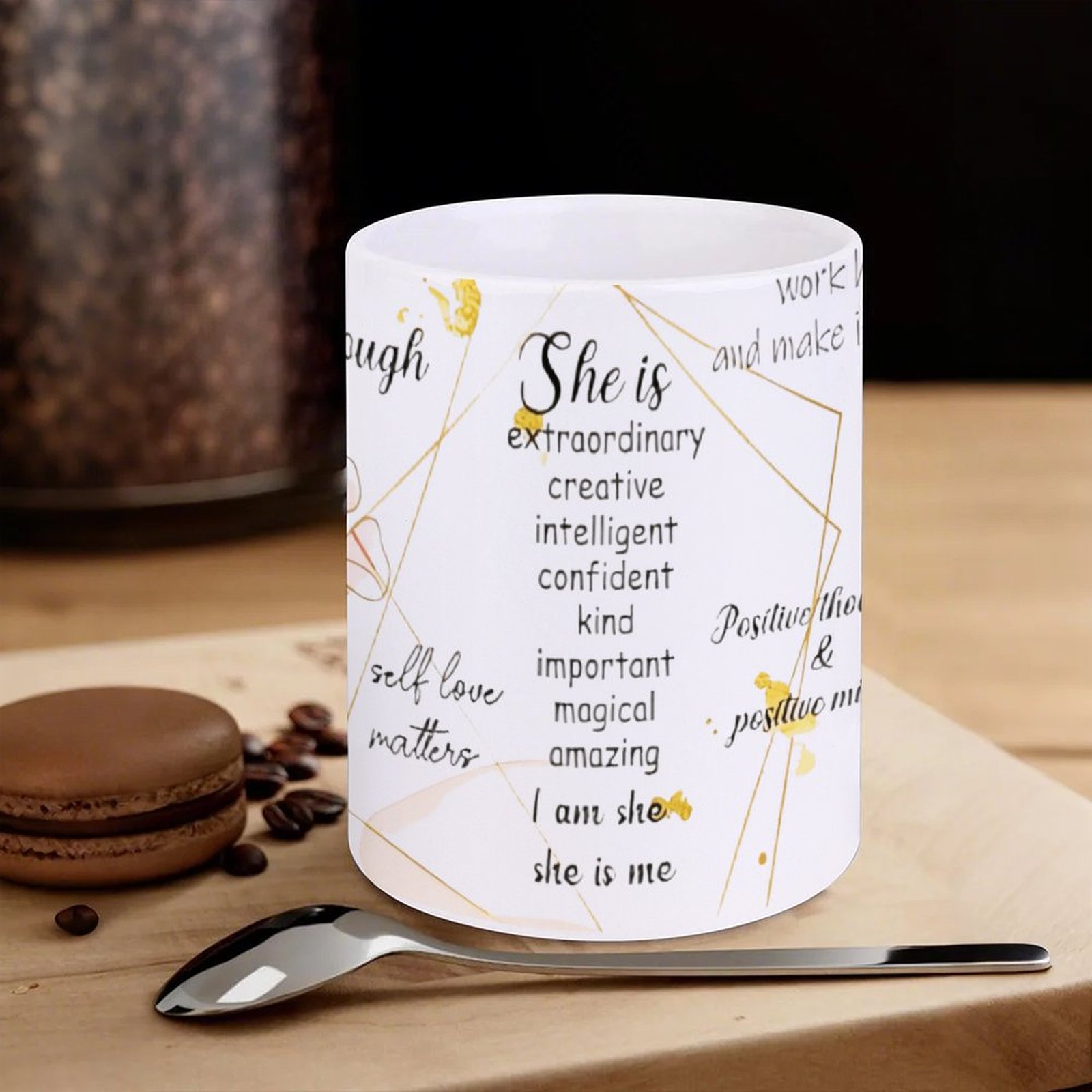 A Poster With A Quote About Sh – Sublimation Mug White Bewertung und Preis