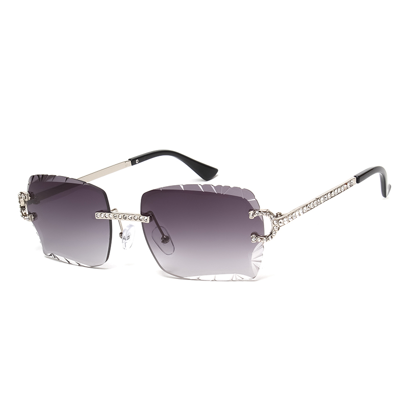 Fashion Rimless Square Sunglas – Metal Photo Panel Bewertung und Preis