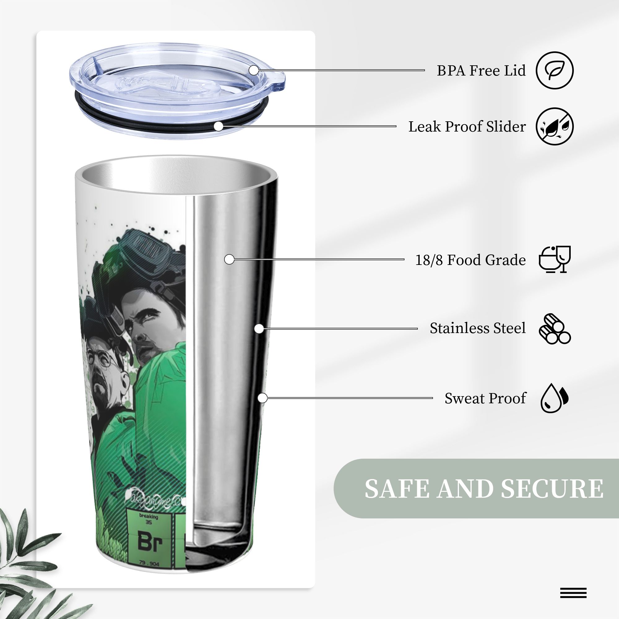 Breaking Bad Walter White Tumb – Tumbler 20Oz White Bewertung und Preis