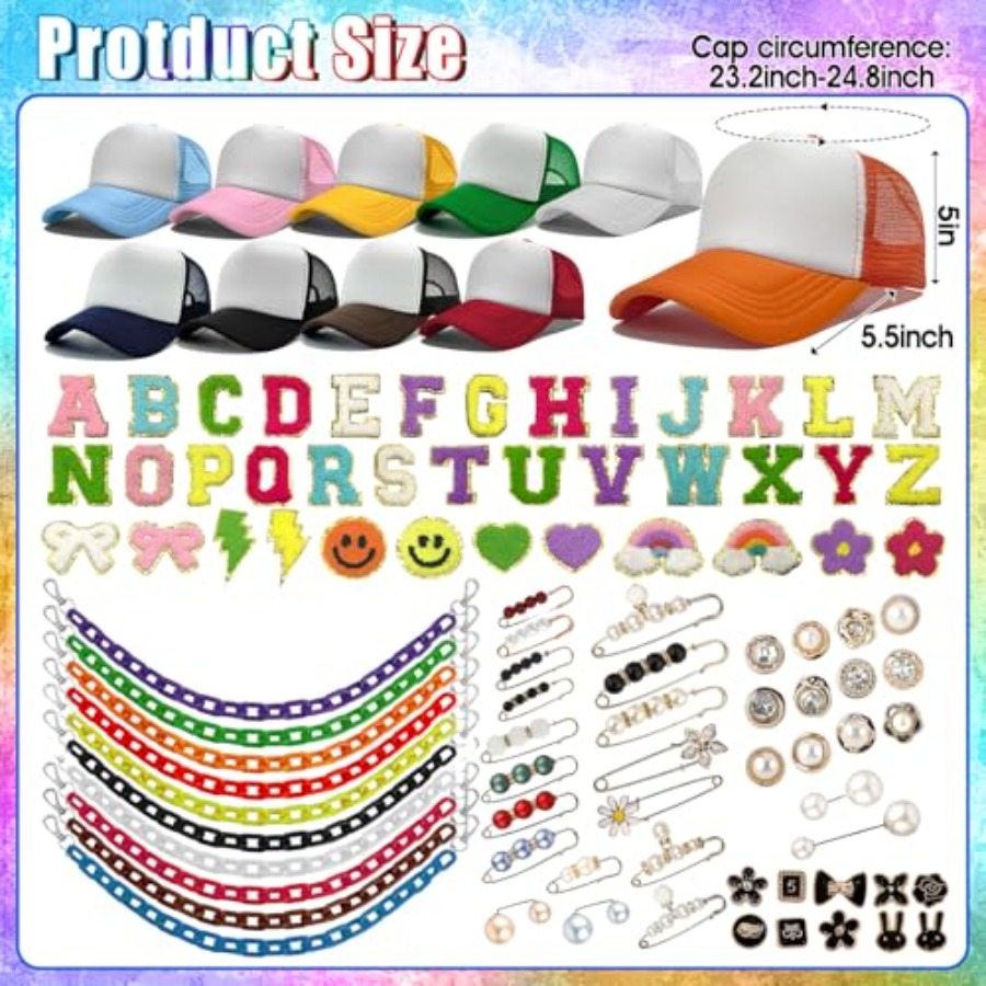 10 Pack Blank Trucker Hats DIY – Hat Sublimation Blank Bewertung und Preis