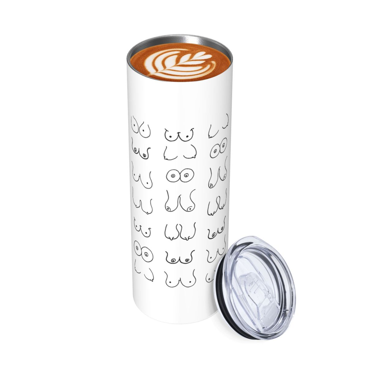 Black And White Tits Drawing S – Tumbler 20Oz White Bewertung und Preis