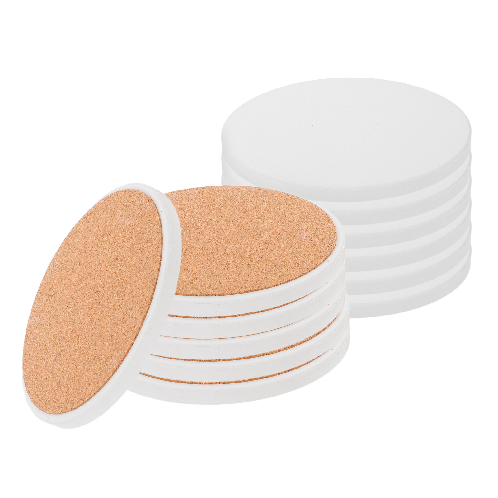 12Pcs White Round Ceramic Coas – Coaster Sublimation Blank Bewertung und Preis