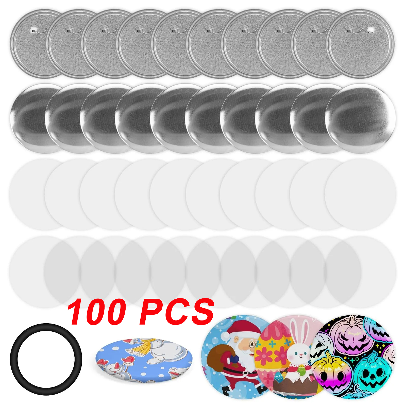 100PCS Blank Button Making Sup – Button Badge Blank Bewertung und Preis