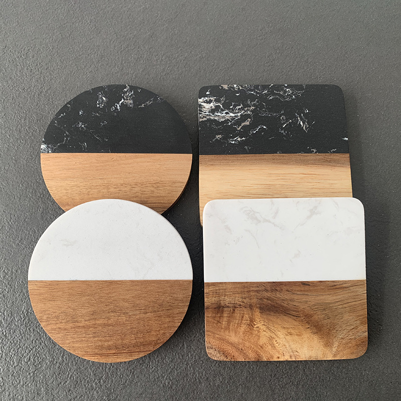 Marble Coaster Wood Stitching  – Coaster Sublimation Blank Bewertung und Preis