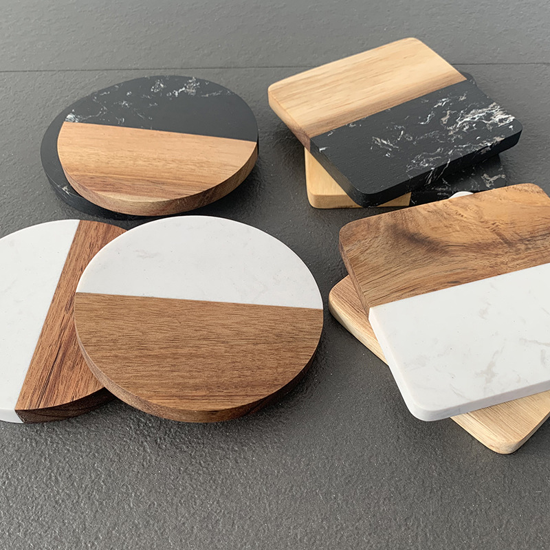 Marble Coaster Wood Stitching  – Coaster Sublimation Blank Bewertung und Preis