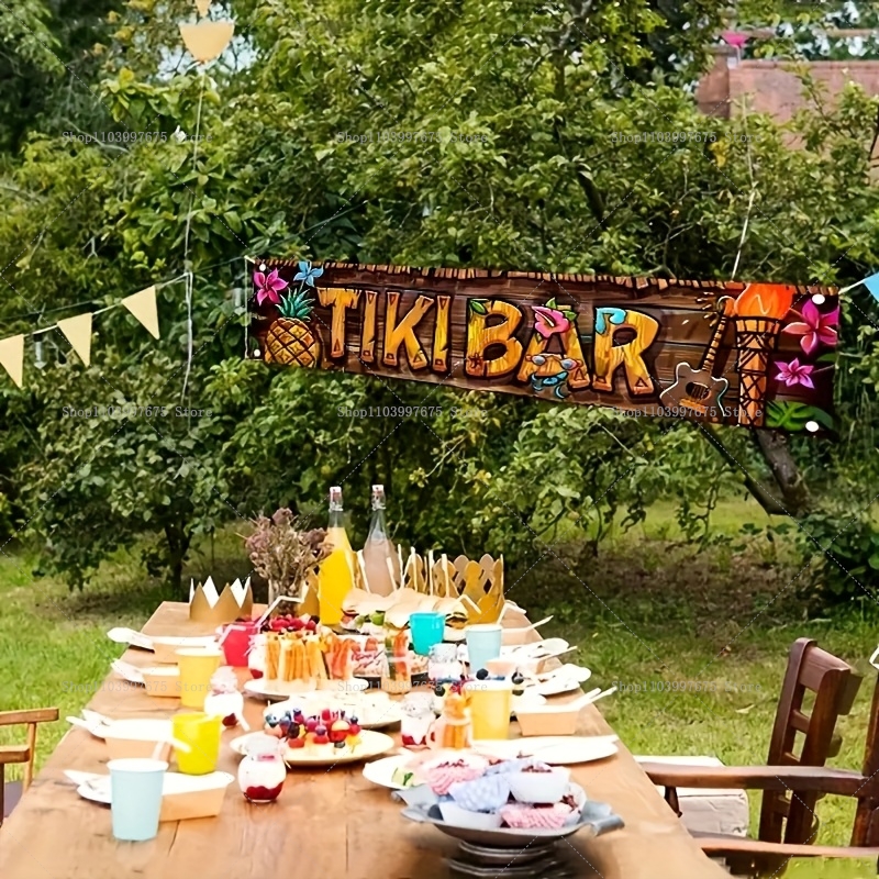 Tiki Bar Banner Tropical Hawai – Yard Sign Blank Bewertung und Preis