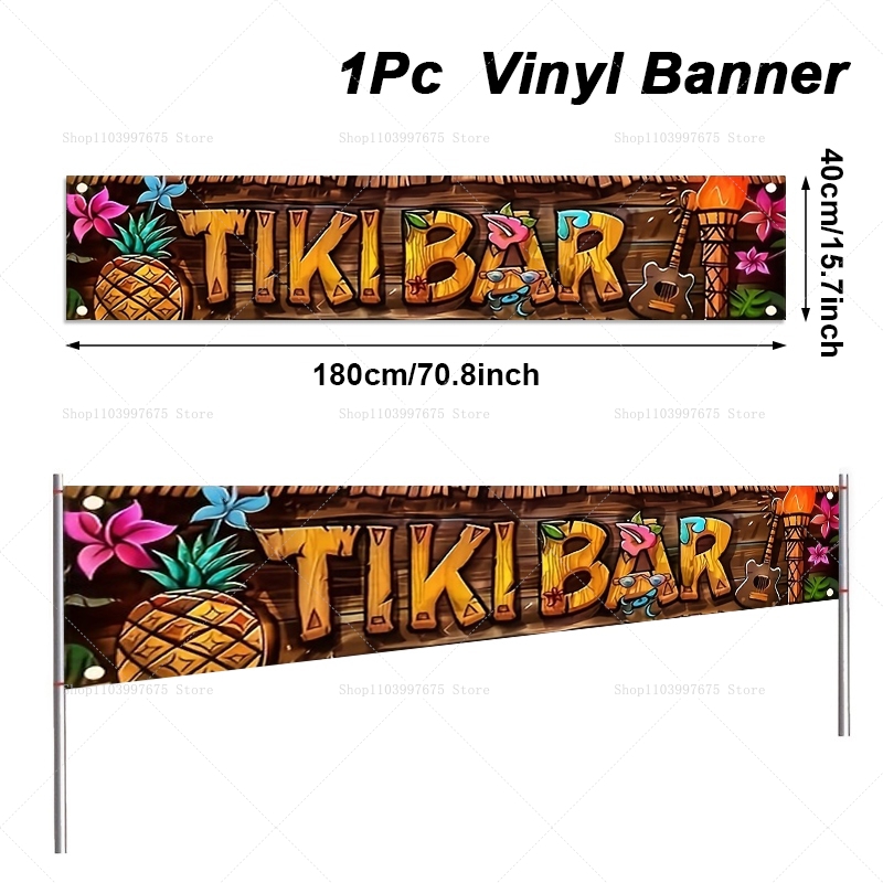 Tiki Bar Banner Tropical Hawai – Yard Sign Blank Bewertung und Preis