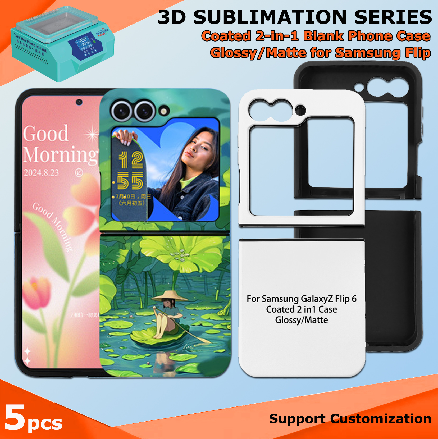 Fonlyu 5pcs Coated 2 in 1 Blan – Phone Case Blank Print Bewertung und Preis