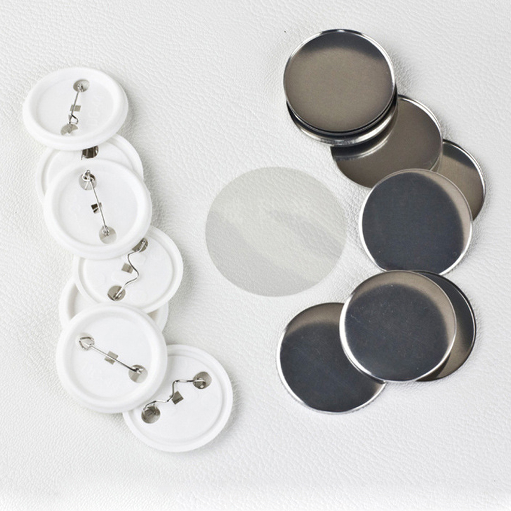 100Pcs/set Plastic Blank Badge – Button Badge Blank Bewertung und Preis