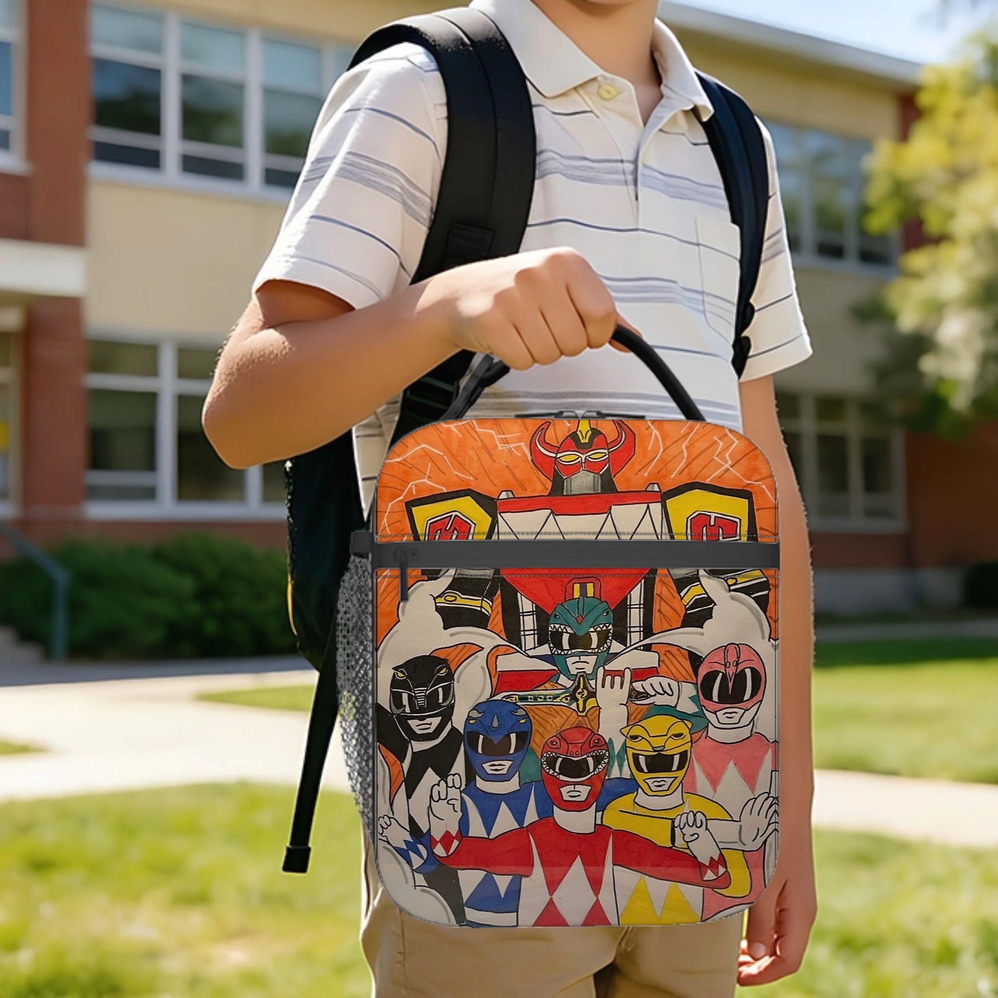 Power Rangers and Megazord Art – Tote Bag Sublimation Bewertung und Preis