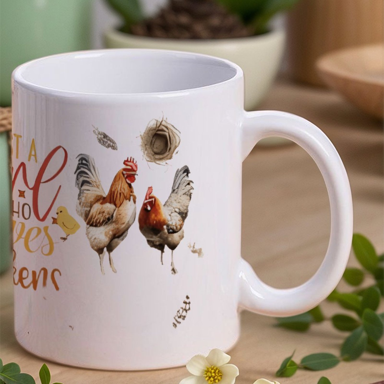 Just A Girl Who Loves Chickens – Sublimation Mug White Bewertung und Preis
