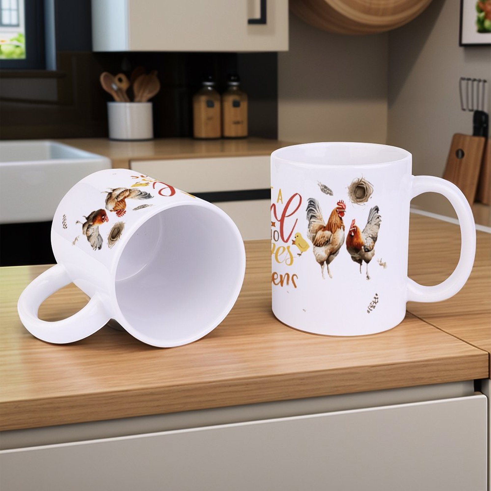 Just A Girl Who Loves Chickens – Sublimation Mug White Bewertung und Preis