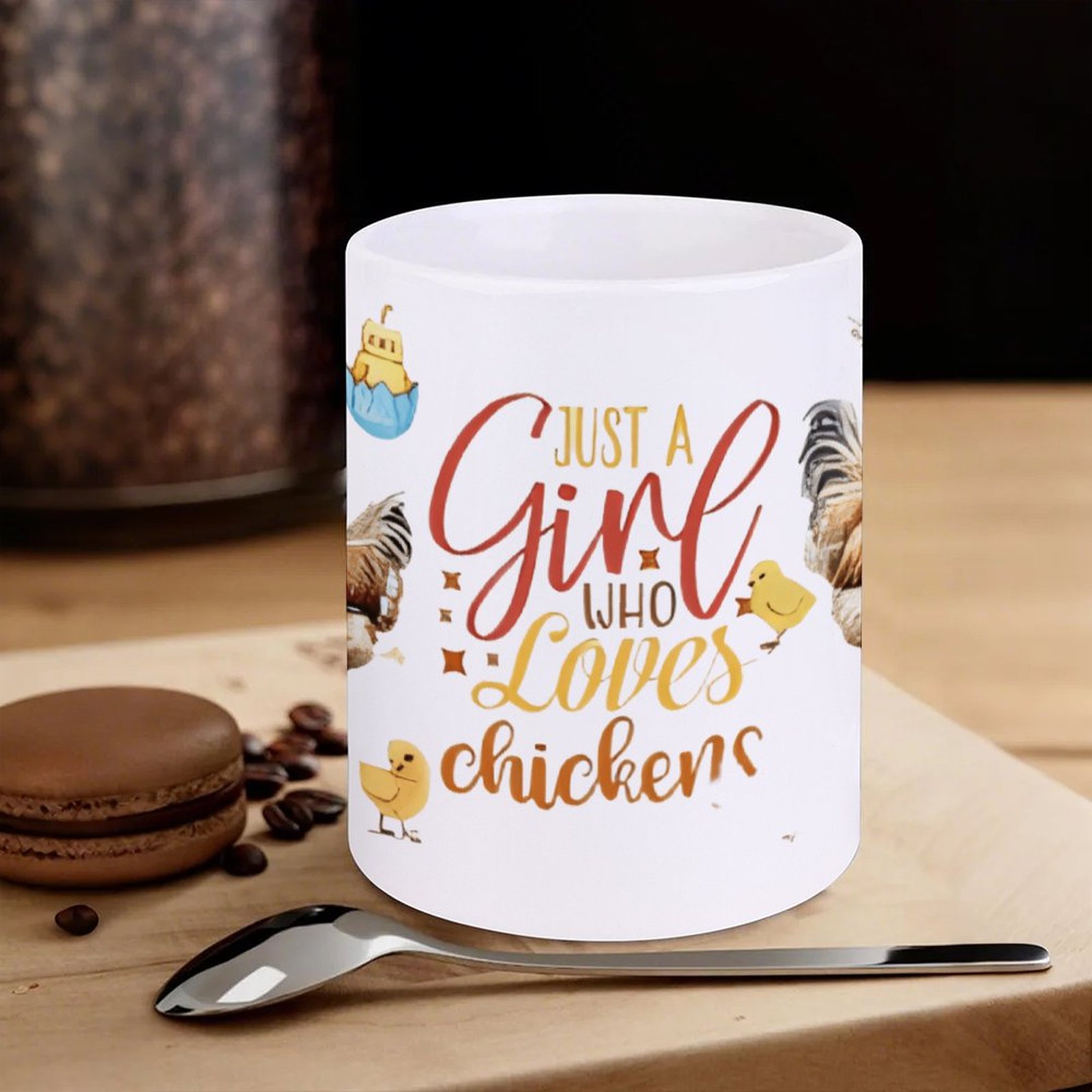Just A Girl Who Loves Chickens – Sublimation Mug White Bewertung und Preis