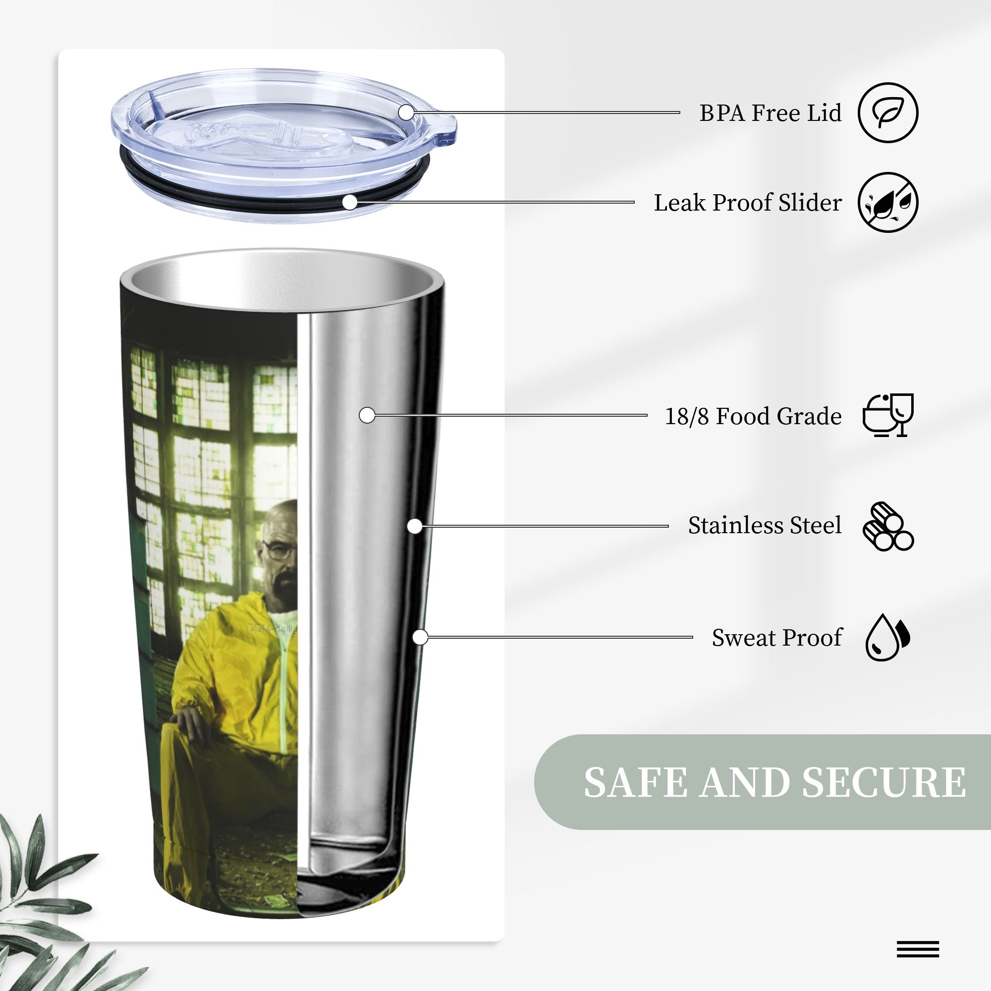 Breaking Bad Walter White Tumb – Tumbler 20Oz White Bewertung und Preis