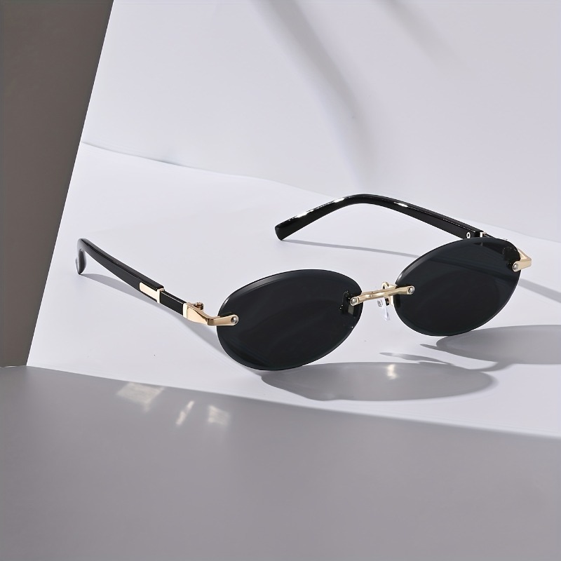 Sexy Small Oval Punk Sunglasse – Metal Photo Panel Bewertung und Preis