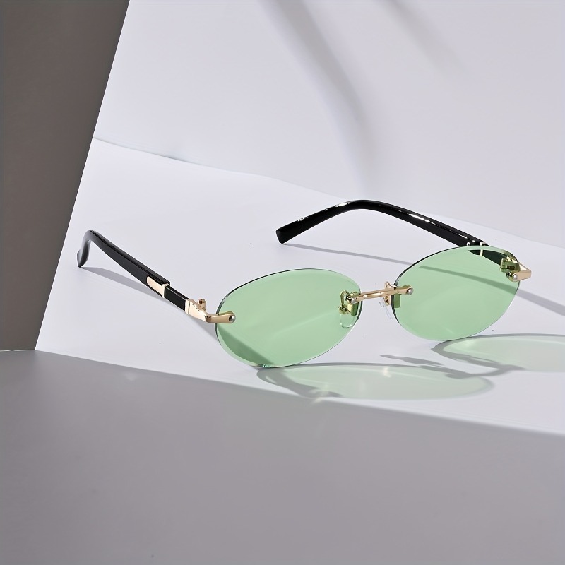 Sexy Small Oval Punk Sunglasse – Metal Photo Panel Bewertung und Preis