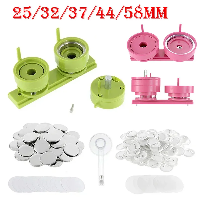 100Sets 25/32/37/44/58mm Badge – Button Badge Blank Bewertung und Preis