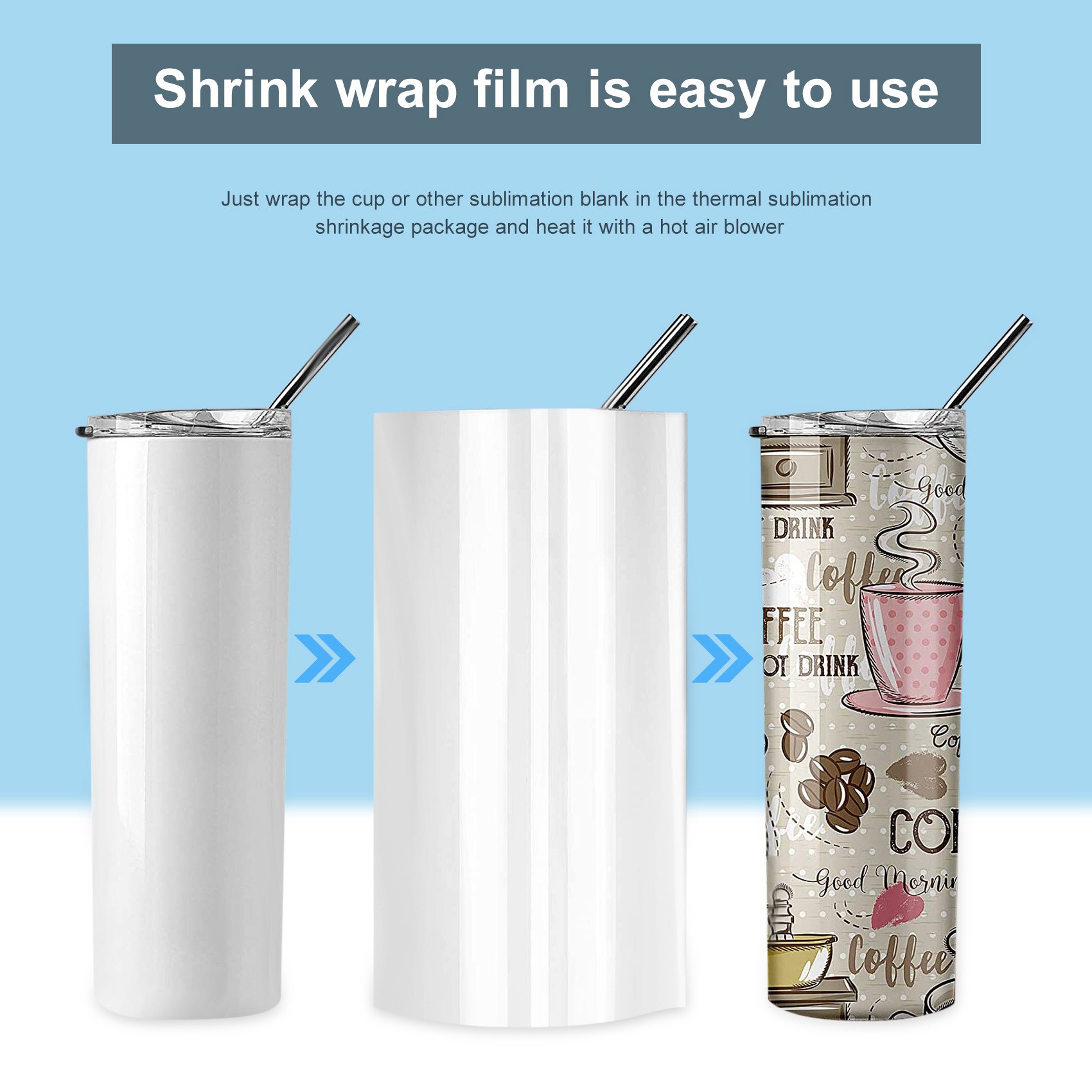 ABHI-30Pcs Sublimation Shrink  – Sublimation Mug White Bewertung und Preis