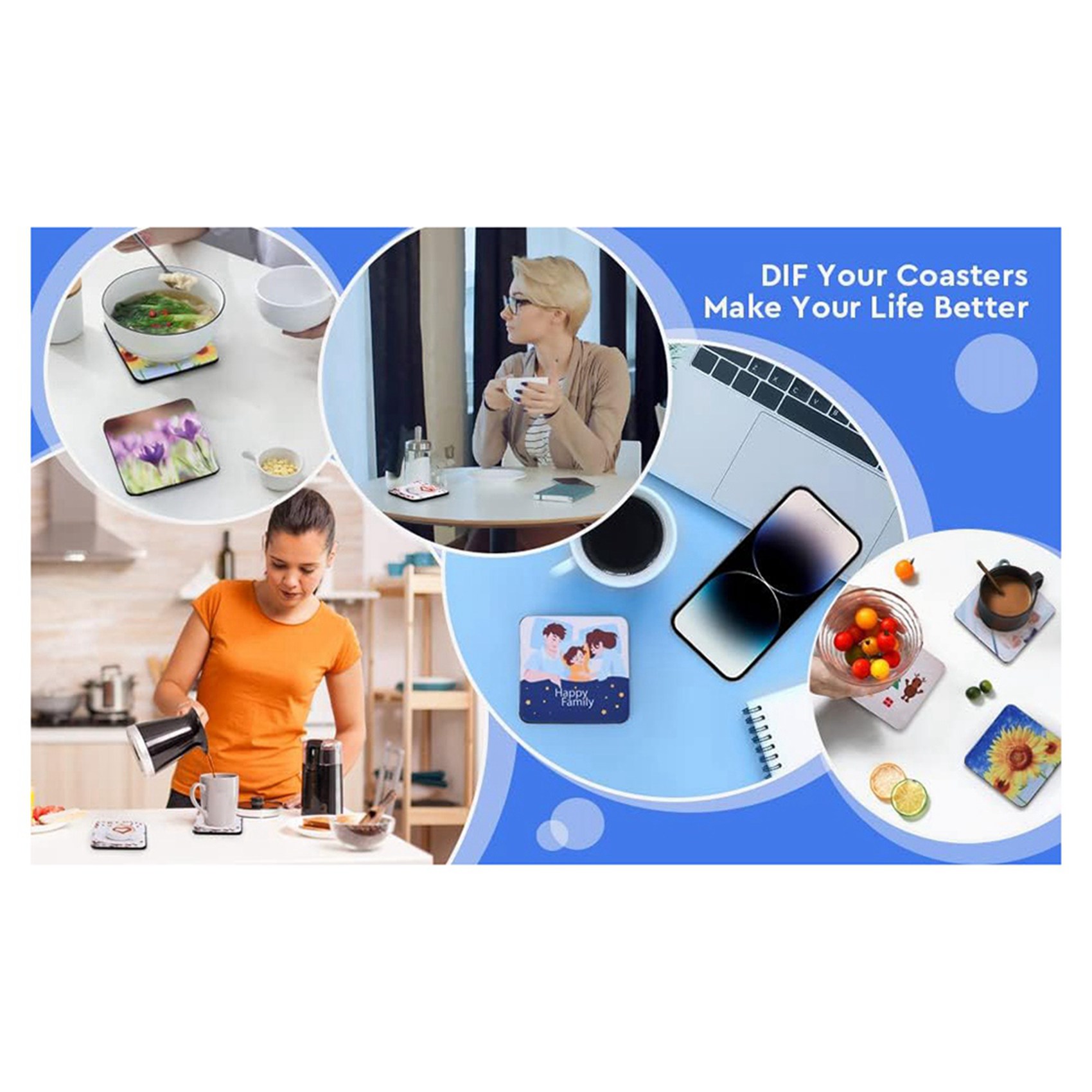 F-F 40PCS Square Sublimation B – Coaster Sublimation Blank Bewertung und Preis