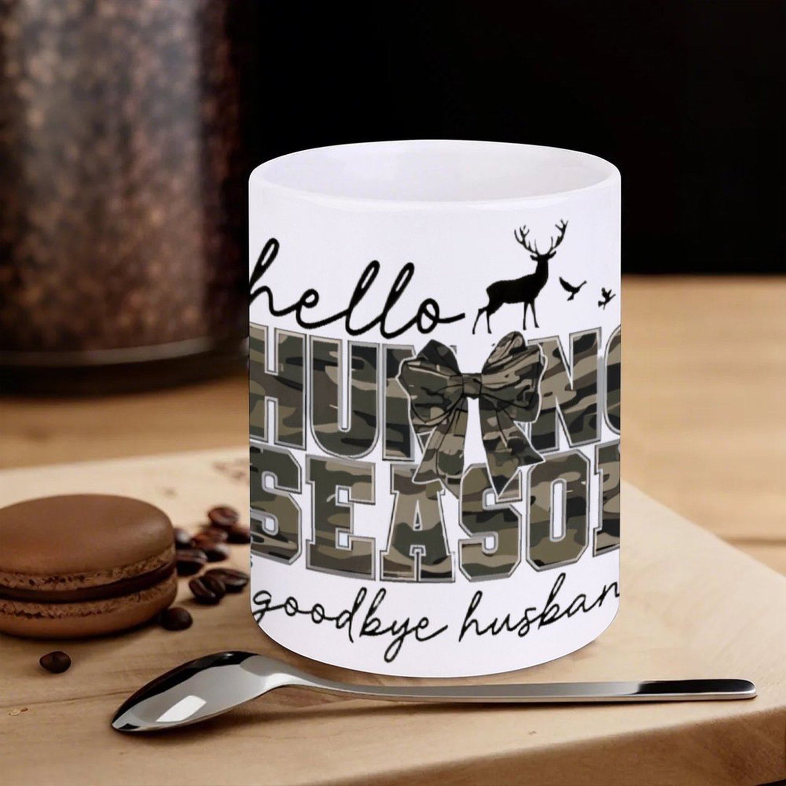 Hello Hunting Season Goodbye H – Sublimation Mug White Bewertung und Preis